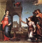 Andrea del Sarto The Annunciation f7 oil on canvas